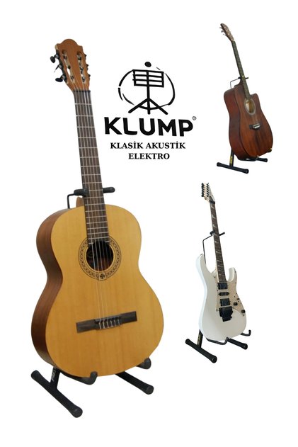 KLMP-SD Sap Dayamalı Gitar Sehpası / Gitar Standı - Klasik Akustik Elektro Gitar Sehpası