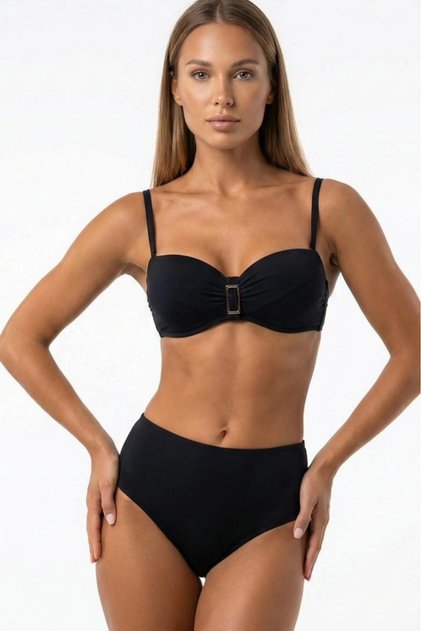 Costum de baie negru din două piese pentru femei - Model Lm063