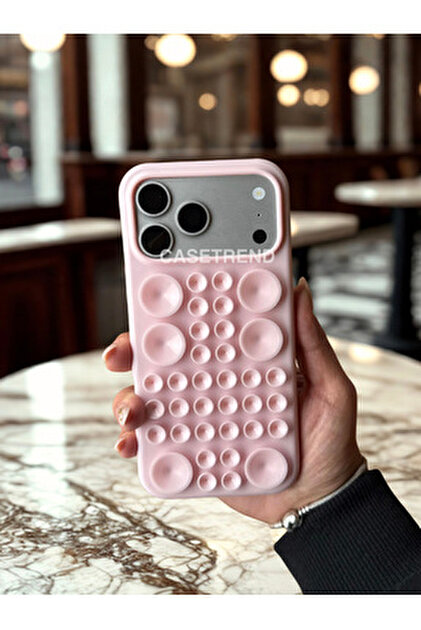 CASETREND iPhone (15 Pro) Compatible Suction Cup Bubble Case- Trendyol