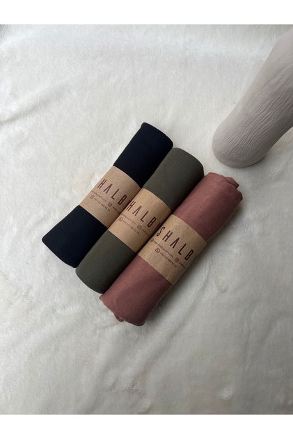 Hijab Combed Cotton Shawl (Set of 3) Jersey Fabric