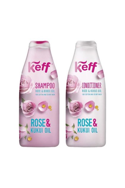 Keff Έλαιο Τριαντάφυλλου & Κουκούι: Σαμπουάν 500 ml + Μαλακτική Κρέμα 500 ml