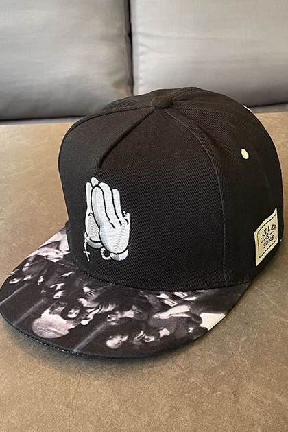 Hip Hop Snapback Cap Şapka Siyah Unisex Erkek/Kadın (Arkası Ayarlamalı)