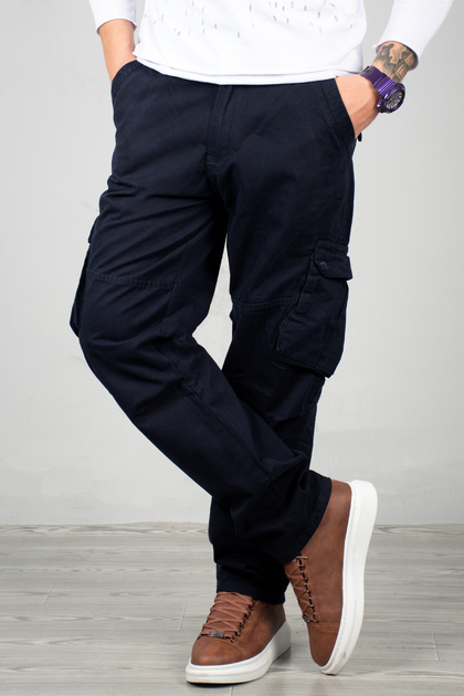 DeepSea Haki Geniş Kesim Gabardin Kargo Pantolon – Likralı Outdoor
