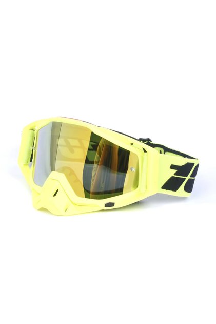 Ochelari Moto ATV / Enduro / Cross, FIXATO, Lentilă aurie, Ramă galbenă