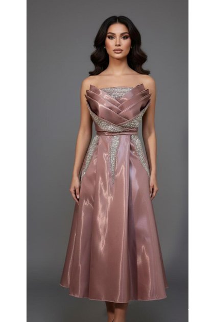 Shiny evening dress