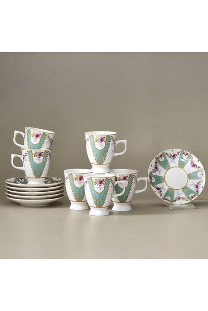 Karaca Dila 6-Person Coffee Cup Set 80 ml