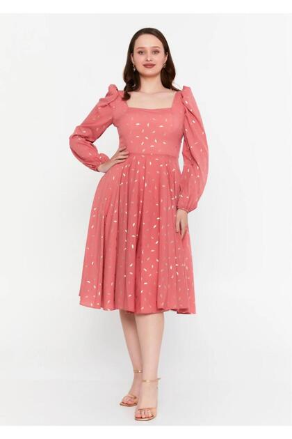 Vefastyle Reyna, rochie midi, pink
