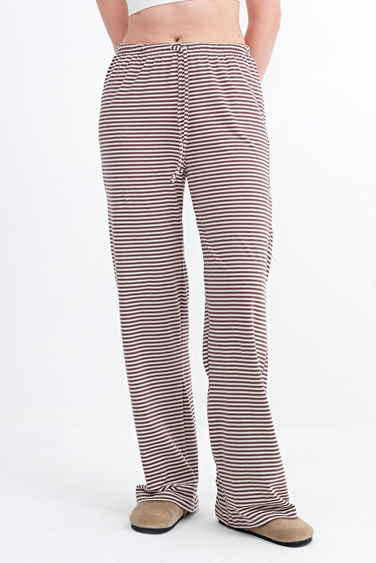 Addax Çizgili Wide Leg Eşofman EŞF10558 - Fiyatı, Yorumları