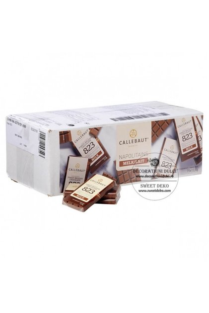 Mini tableta ciocolata cu lapte, Barry Callebaut napolitans 13.5g