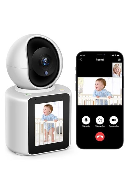 Έξυπνη Κάμερα Παρακολούθησης Μωρού Wi-Fi Full HD 1080p, Λειτουργία Βιντεοκλήσης, Νυχτερινή Όραση