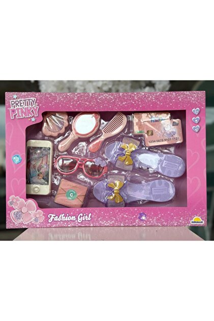 ヘイニリータフフタ TITI-TYY 3個体セット 美品 Pretty Pinky terlik aksesuar ve güzellik seti10 parça 43x29cm