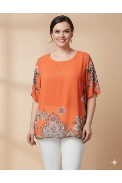 bluza de dama lejera portocalie