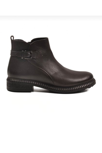 Castle 20913 - 1 Women's Brown Genuine Leather Belt Buckle Detail Warm Lining Daily Sports Comfortable Boots