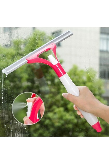 Practical Spray Glass Cleaning Apparatus, Squeegee, Spray Window, Mirror, Shower Cabin, Countertop Cleaner