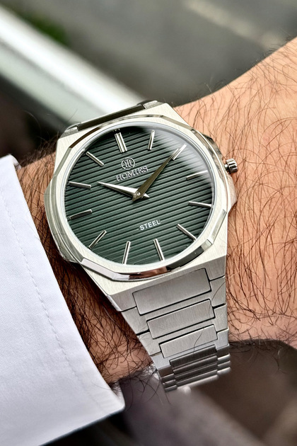 Premium Erkek Kol Saati – 42 mm İnce Kasa | Komple Çelik Kasa-Kordon | Modern & Şık Tasarım.