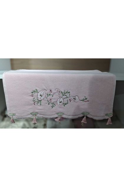 Zambak Velvet Embroidered Towel 50 X 90