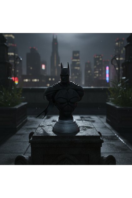 Batman Büst Figür - Kara Şövalye Koleksiyon Serisi 3D PLA Dekoratif Heykel