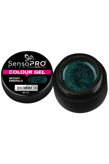 Gel UV colorat Moody Emerald 5ml,