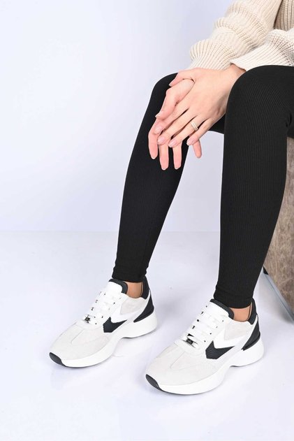 Lace-Up Thermo Sole Genuine Leather Sneaker 338-7108 Women's Shoes
