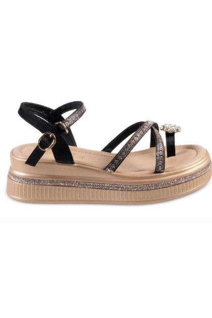 26Y428-2 Thick Soled Stoned Women's Sandals
