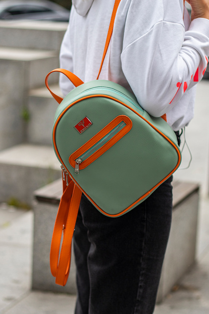 Oslo Women's Backpack with Double Internal Pockets, External Zipper Compartment and Multiple Compartments