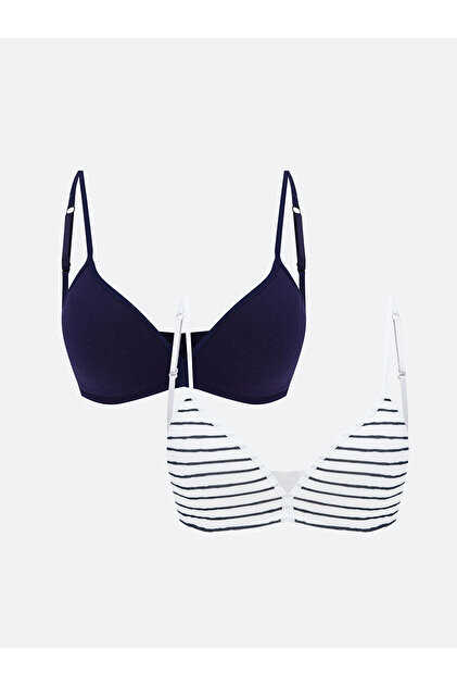 Peak New Season Non-Wired Non-Padded Striped First Bra 2-Pack