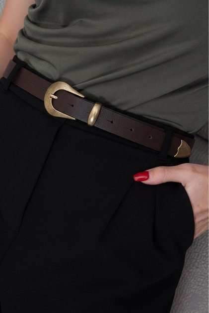 End Buckle Set Women's Belt, Jacket Belt, Trouser Belt