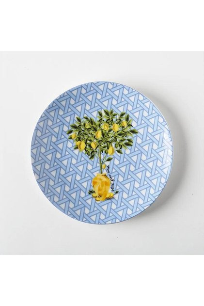 Hazeran Lemon 20 Cm Porcelain Plate