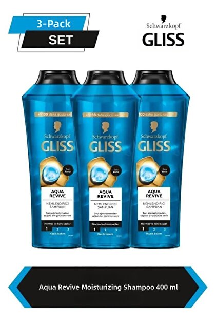 Aqua Revive Restructuring Shampoo 400 ml X 3 Pcs