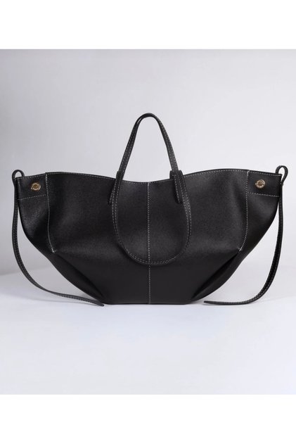 Women's Soft Leather Wallet Side Magnet Expandable Large Size Bag