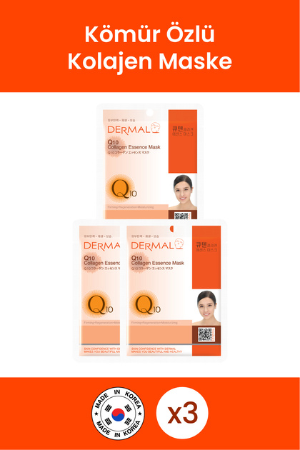 Firming, Moisturizing, Renewing Q10 Collagen Mask 23 Gr 3 Pieces