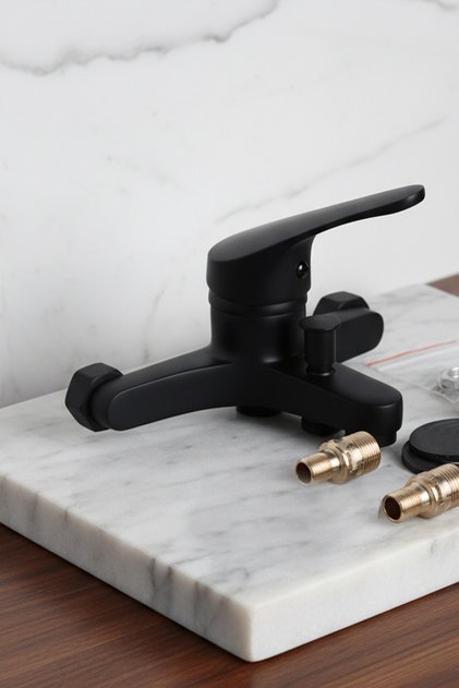 Bathroom Faucet Black Color Shower Tap Faucet Fixture Luxury Heavy Type Economic Faucets
