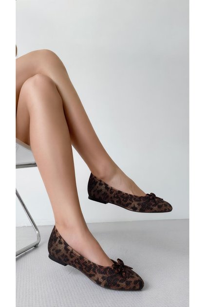BÜYÜK NUMARA TAŞLI BABET 41-42-43-44-LEOPAR TAŞLI