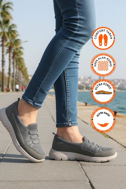 Smoked Mesh Lightweight Flexible Women's Daily Walking and Sports Shoes Bst-1009 g