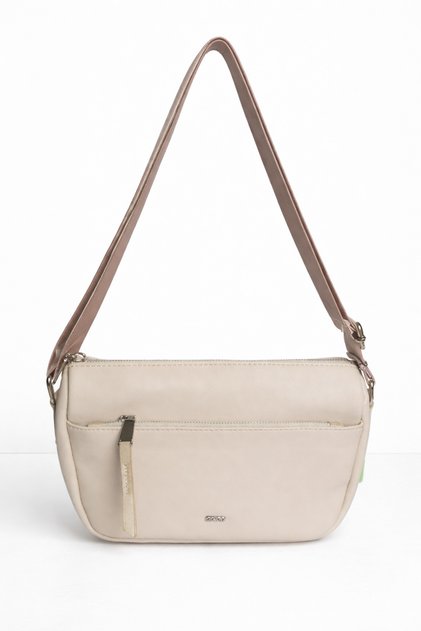 Women's Beige Daily Shoulder Crossbody Multi-Compartment Bag