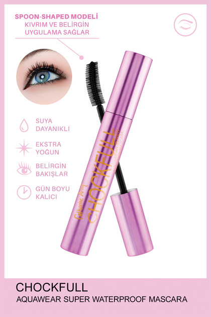 Chockfull Aquawater Super Waterproof Siyah Maskara Suya Dayanıklı Maskara CA