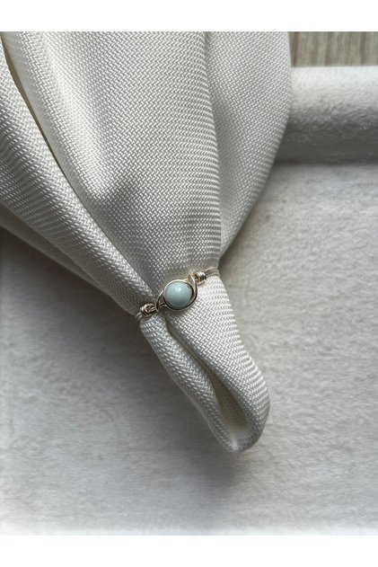 Minimal Varisit Stone Handmade Wire Ring