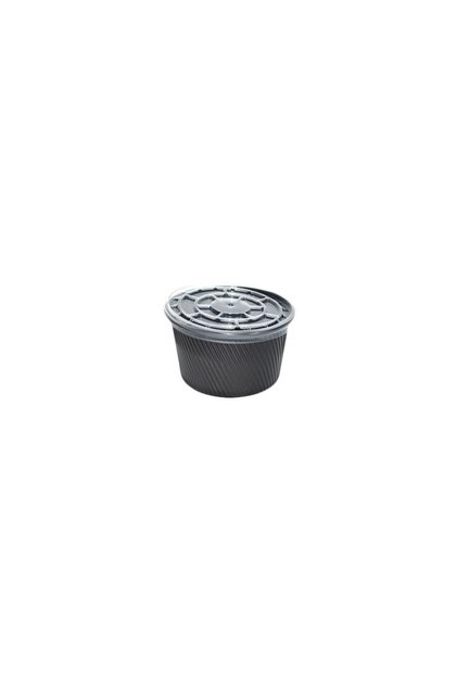 Set de 50 de boluri negre de unică folosință, capacitate 500 ml