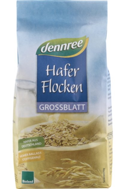 Fulgi de ovaz mari bio 500g Dennree