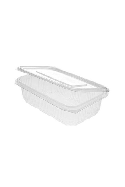 Set de recipiente alimentare de unică folosință și capace, 750 ml, 100/set
