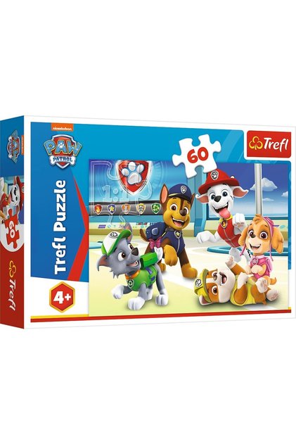 Puzzle Trefl - Paw Patrol, In lumea Cateilor, 60 piese