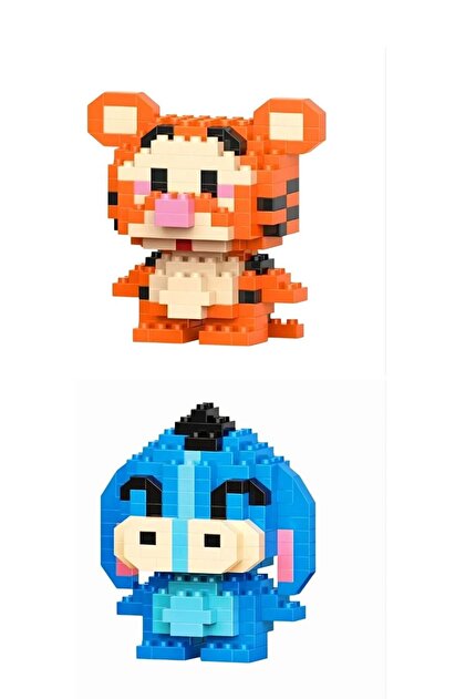 Disney Winnie the Pooh コースター 4枚セット Tiger BRİCKS Disney Winnie The Pooh Arkadaşları Eeyore ve Tiger 3D