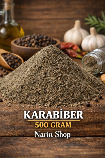 Karabiber Toz Taze Çekilmiş Doğal 1 Kalite 500 Gr Karabiber Toz