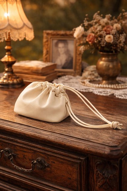 Beige Florence Leather Bag 7974