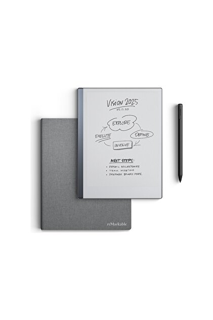 Remarkable 2 Tablet Digital Paper Tablet Marker Plus Gri Kılıf