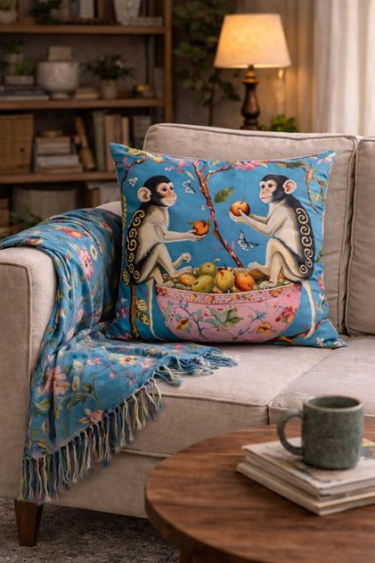 . Double Side Printed Throw Pillow Cover 6Aod45