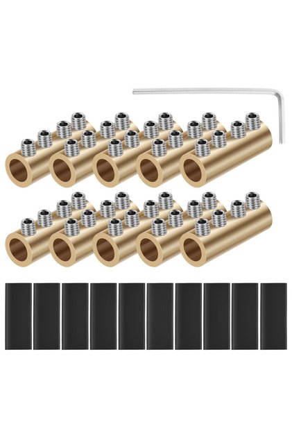 21Pcs Wire Connector Nut Kit 80A 6AWG Copper Splicing Screw Quick Wiring Connection Terminal Waterpr
