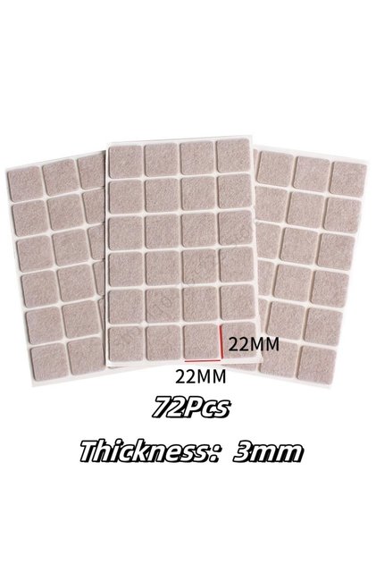A-Square-72Pcs 3-128Pcs Felt Chair Leg Pads 3/5mm Thick Floor Scratch Protector Mat Mute Non-slip Se