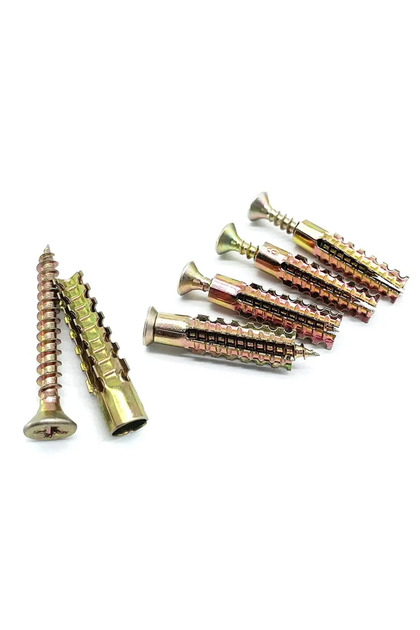 M5 15PCS Set Heavy Duty Steel Wall Anchor with Screws 20/30/40Pcs Tree Shaped Steel Wall Anchor for