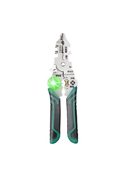 A 14-in-1 Multifunctional Electrician Pliers with Voltage Tester Cable Cutter Wire Stripper Profess.